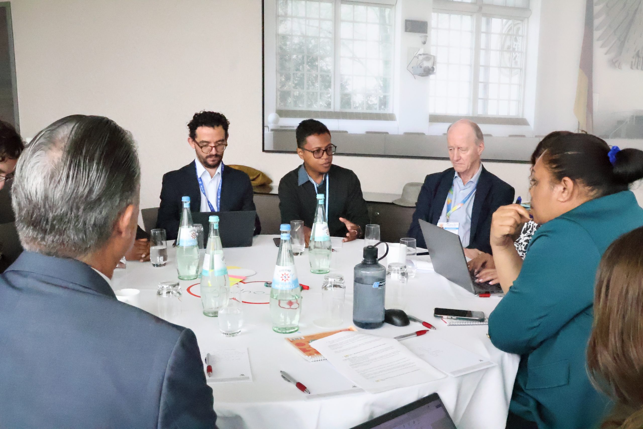 Workshop participants engage in discussions.